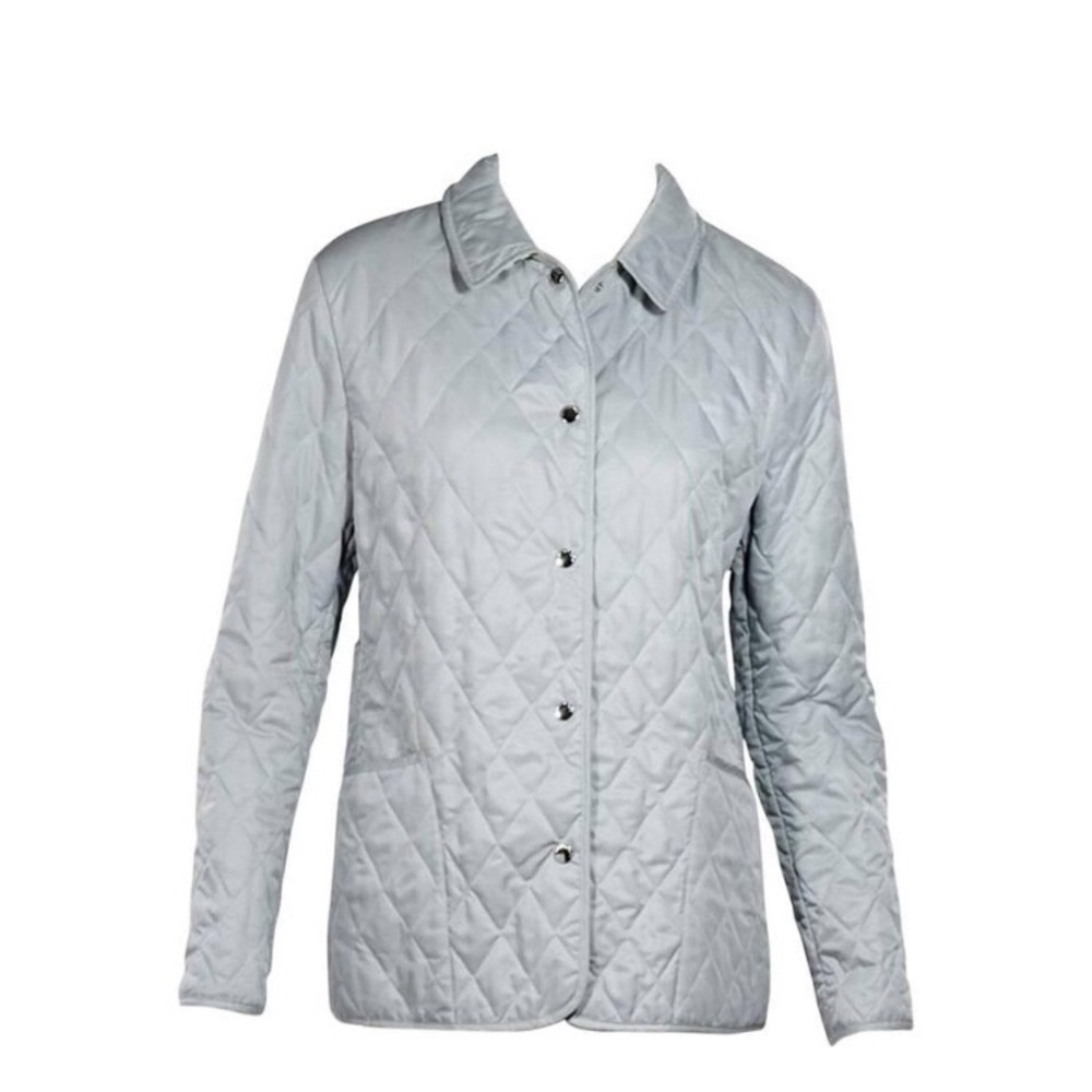 BURBERRY Light Blue London Quilted Jacket, small